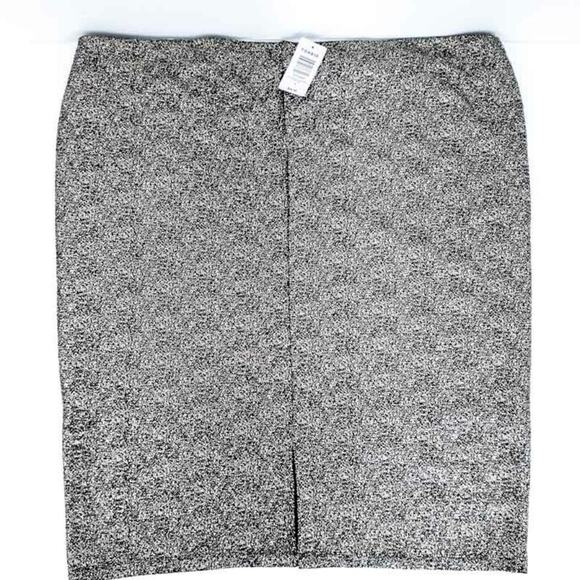 NEW Torrid Gold Black Metallic Knit Pencil Skirt Holiday New Years Party Cocktai - Picture 3 of 5